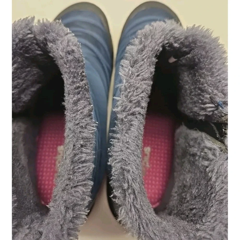 Air Plus Boots Womens 43/11‎ Warm Plush Lining Flat Ankle Snow Blue Boots Winter